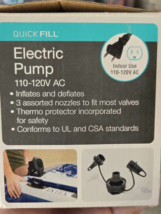 Intex Electric Pump Inflates And Deflates Used Works - Picture 3 of 4